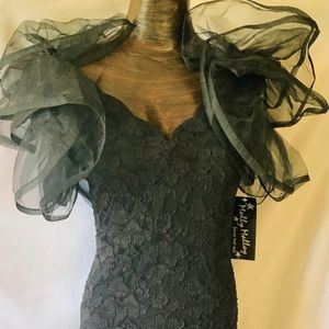 Vintage Women’s Molly Malloy For All That Jazz Black Lace Party Dress Size 6